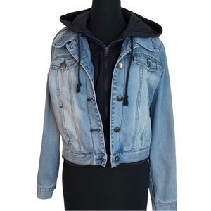 JEAN JACKET HOODIE S